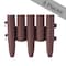 Gardenised Decorative Interlocking Half Log Lawn Edging Garden Ornamental Fence Border, PK 8 QI004111.8 - alternate 1